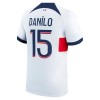 Camiseta de fútbol Paris Saint-Germain Danilo 15 Segunda Equipación 23-24 - Hombre